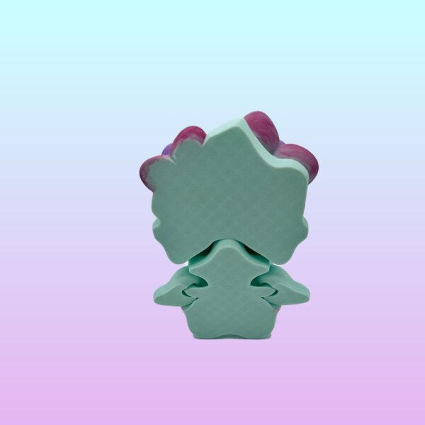 Stacked foam puzzle pieces on gradient background