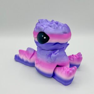 Colorful toy with purple and pink gradient